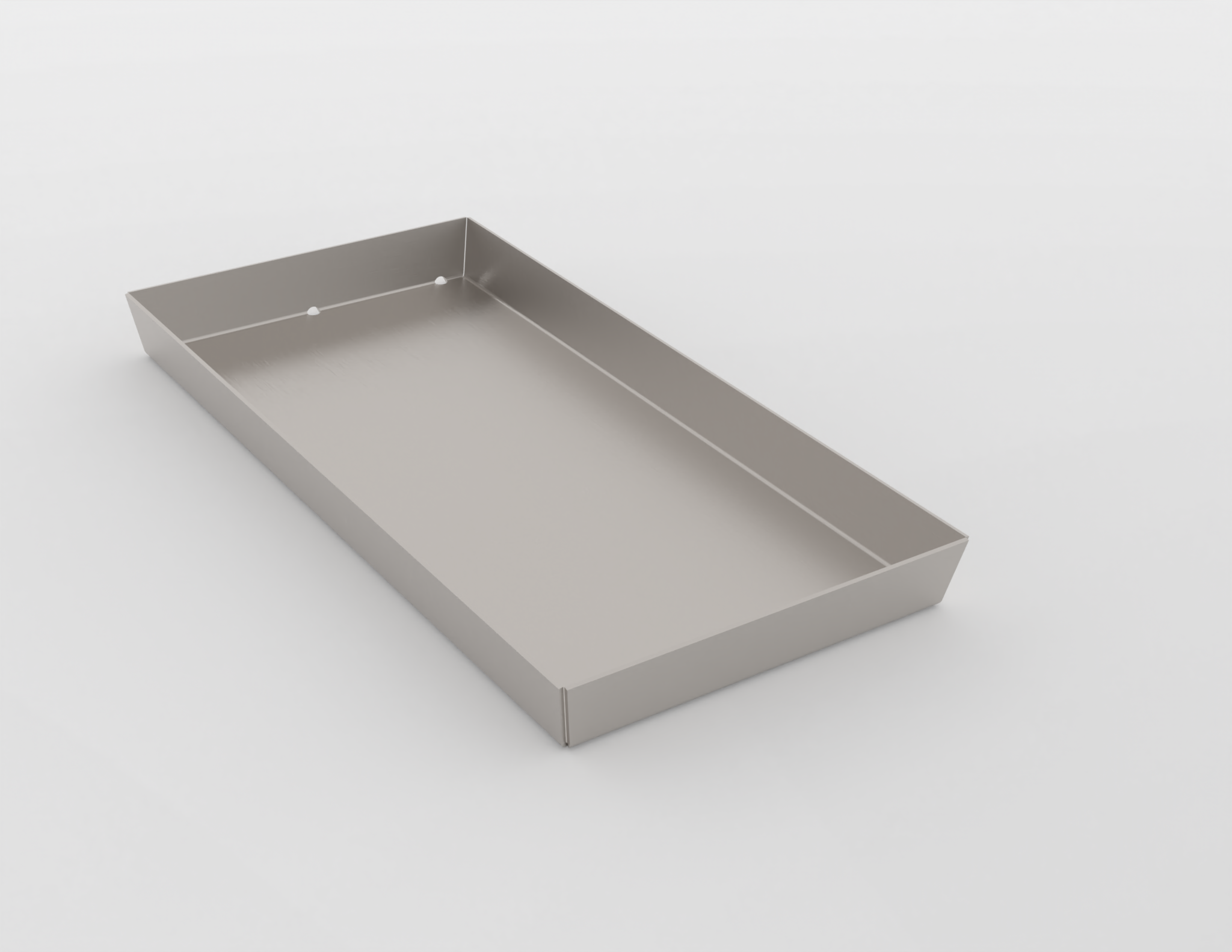 13"x6"x1" Tapered pan W/ Drain holes