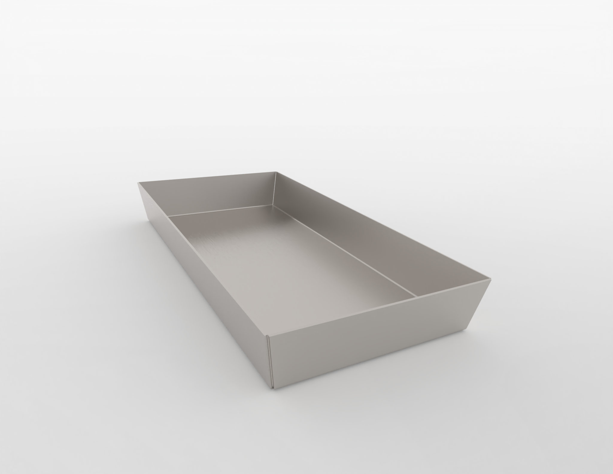 5"x30"x0.5" Tapered pan