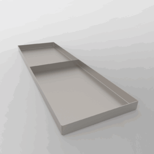 8"x26"x1" Tapered Pan W/Divider