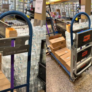 Ladder & Step-Stool Holder for Dunnage Carts